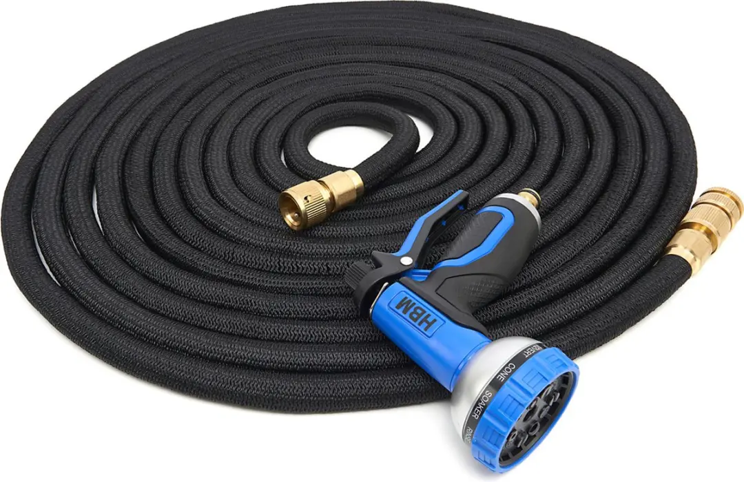HBM Flexibele Tuinslang 30m - 10-in-1 Sproeikop