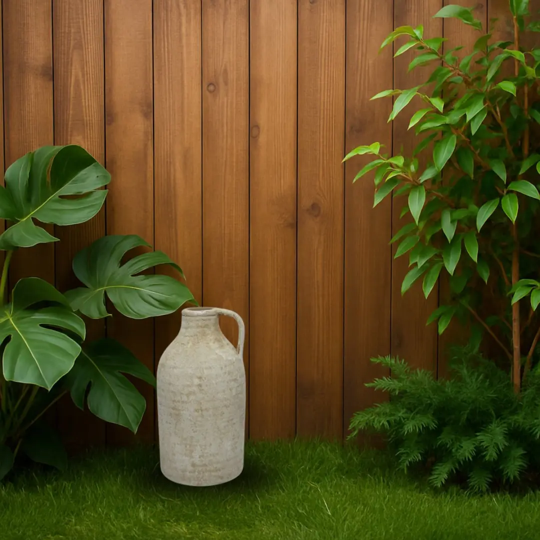 Decoris Terracotta Kruik 15x30cm - Crème