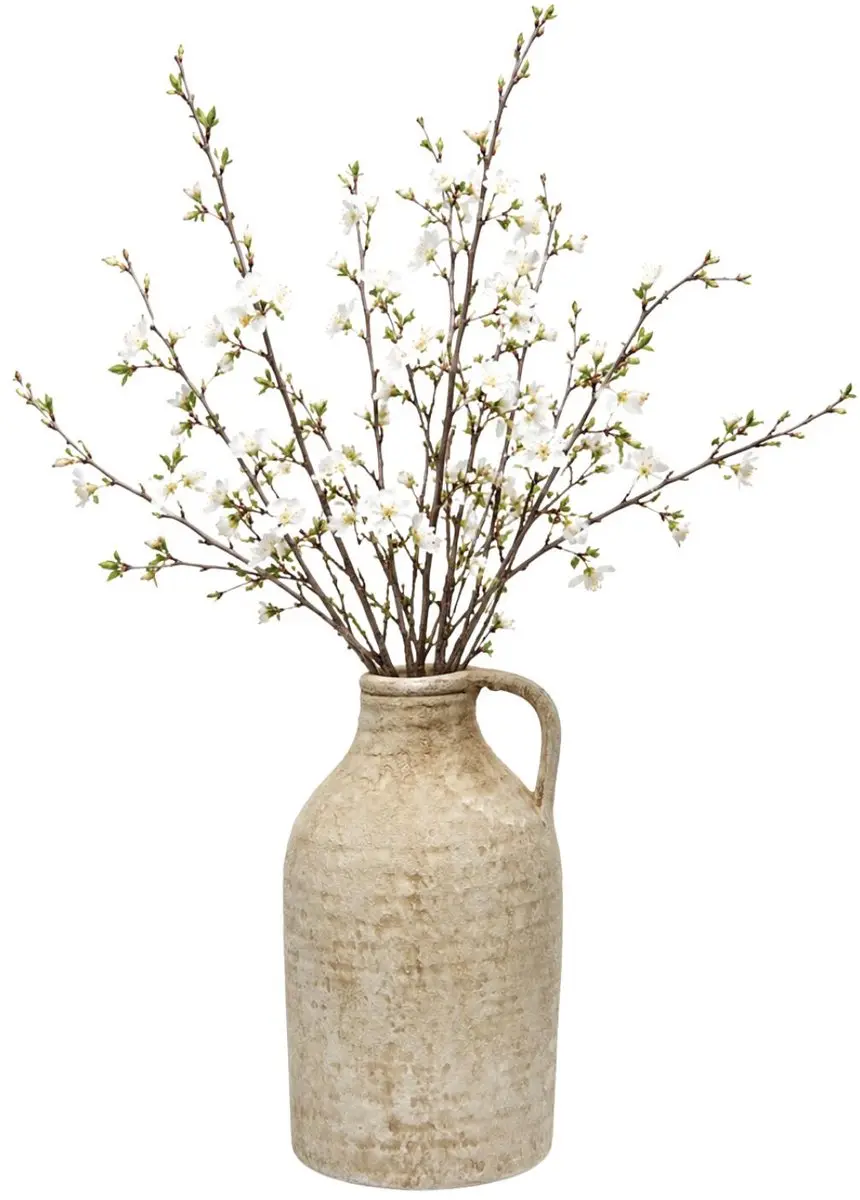Decoris Terracotta Kruik 15x30cm - Crème