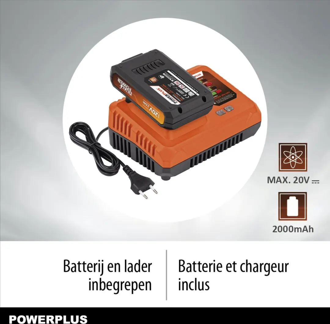 Powerplus Dual Power POWDPG75320 Accu-haagschaar 20V - 580mm