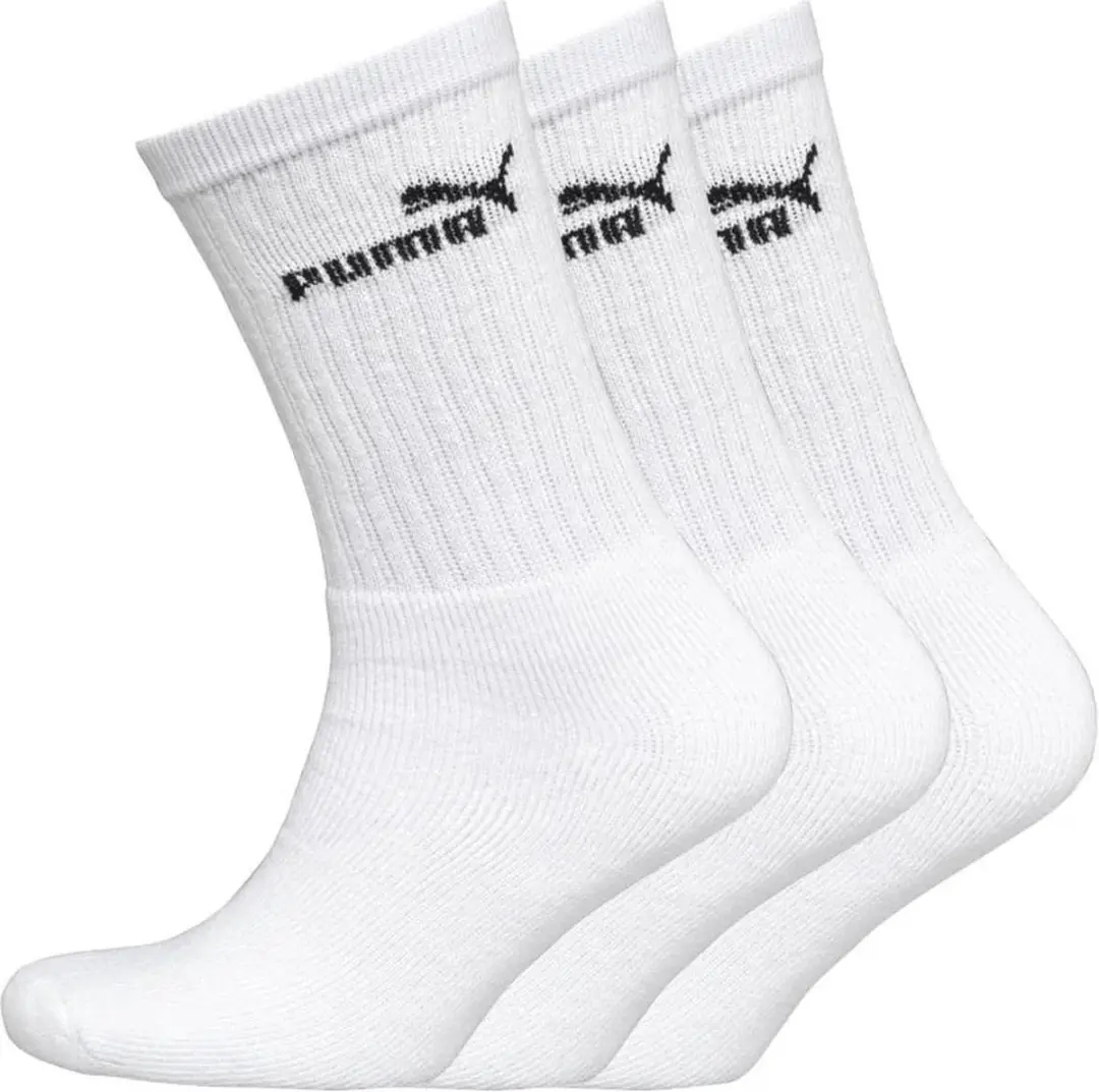 PUMA Crew Sokken 3 Stuks - Wit - afbeelding 6 van 6