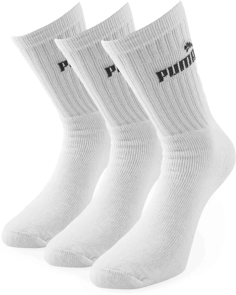 PUMA Crew Sokken 3 Stuks - Wit