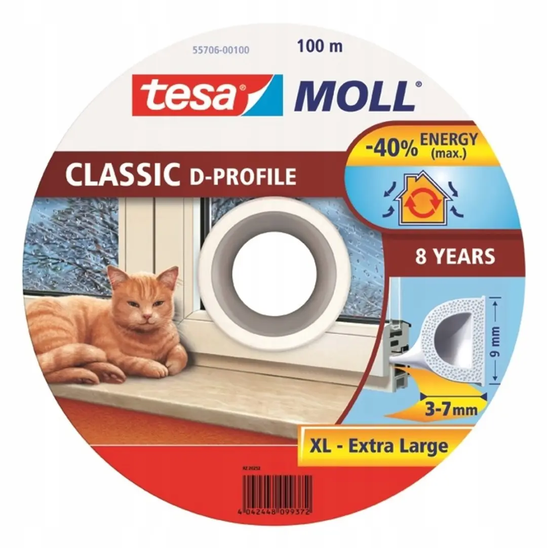 Tesa Tesamoll PROFIL D Rubberafdichting 100m