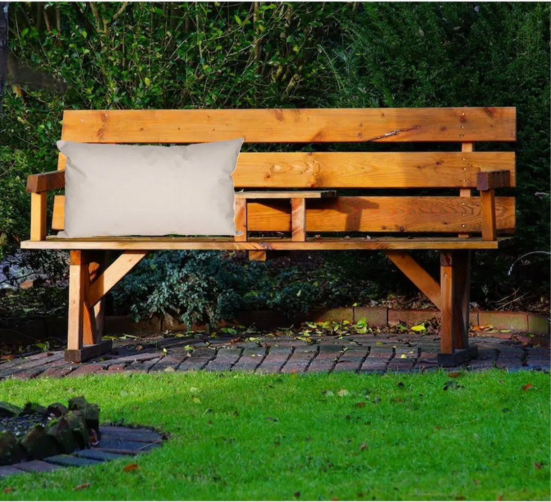 Anna's Collection Buiten/Zitkussens Beige 2 Stuks - 30x50cm