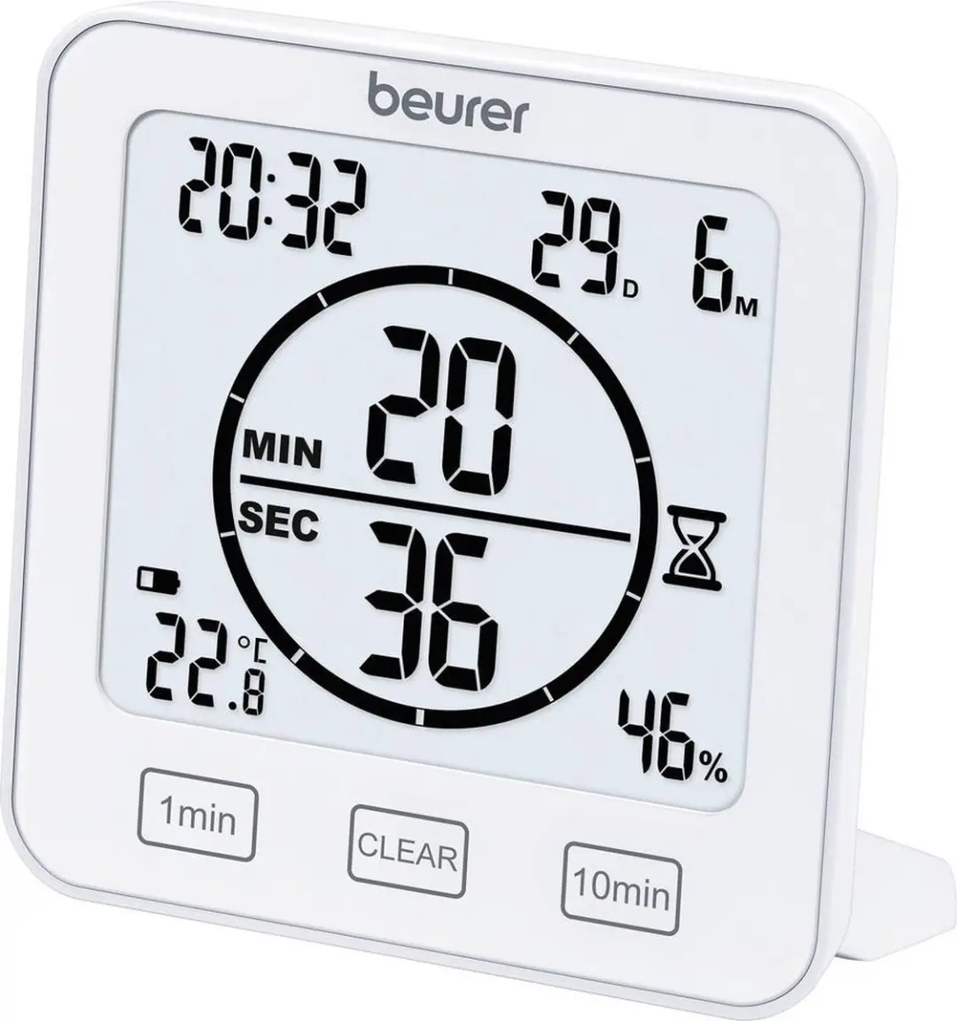 Beurer HM 22 Digitale Hygrometer Thermometer - Wit - afbeelding 6 van 6