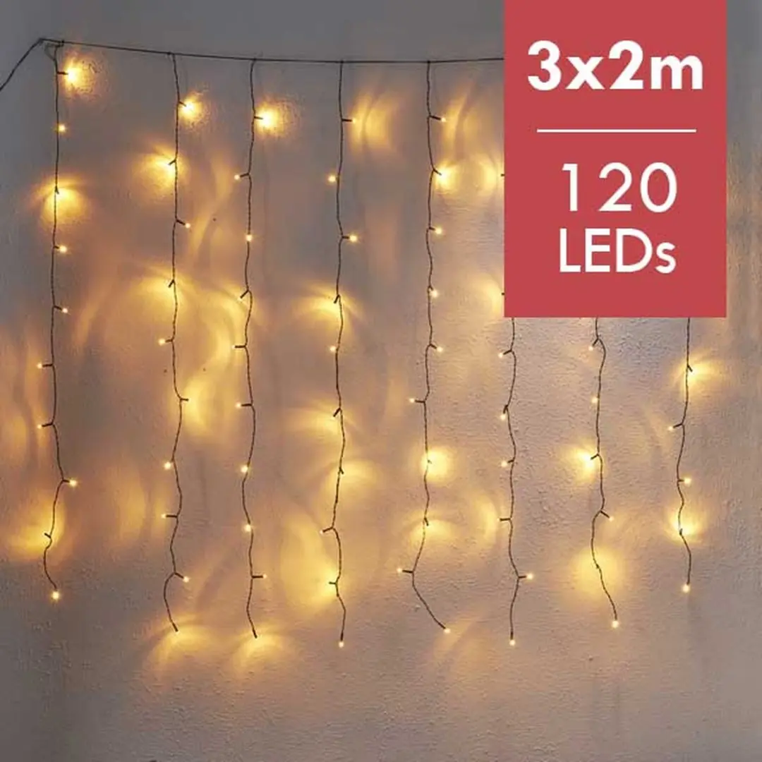 Star Trading Gouden Lichtgordijn 120LED