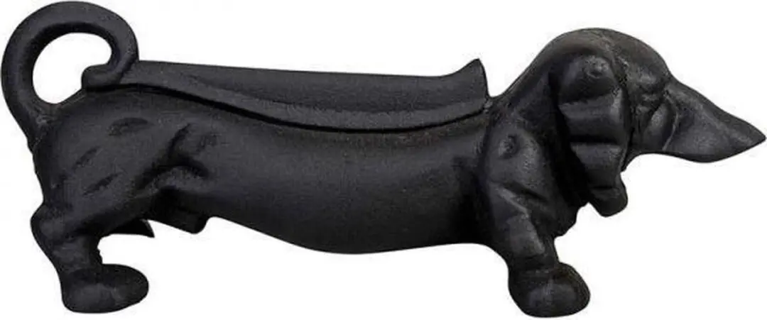 Esschert Design Schoenschraper Teckel Gietijzer - Bruin