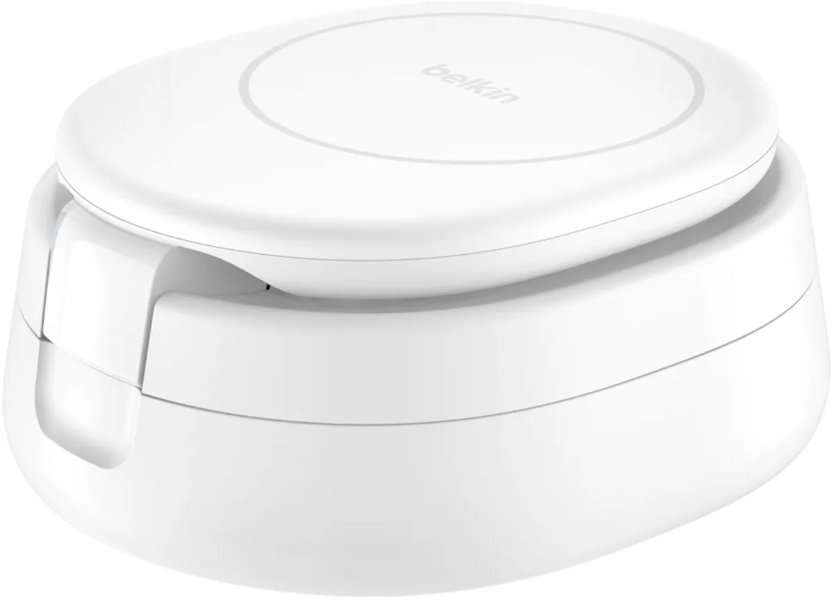 Belkin BoostCharge Pro WIZ034kqWH 3-in-1 Magnetische Laadstandaard - 15W - Wit