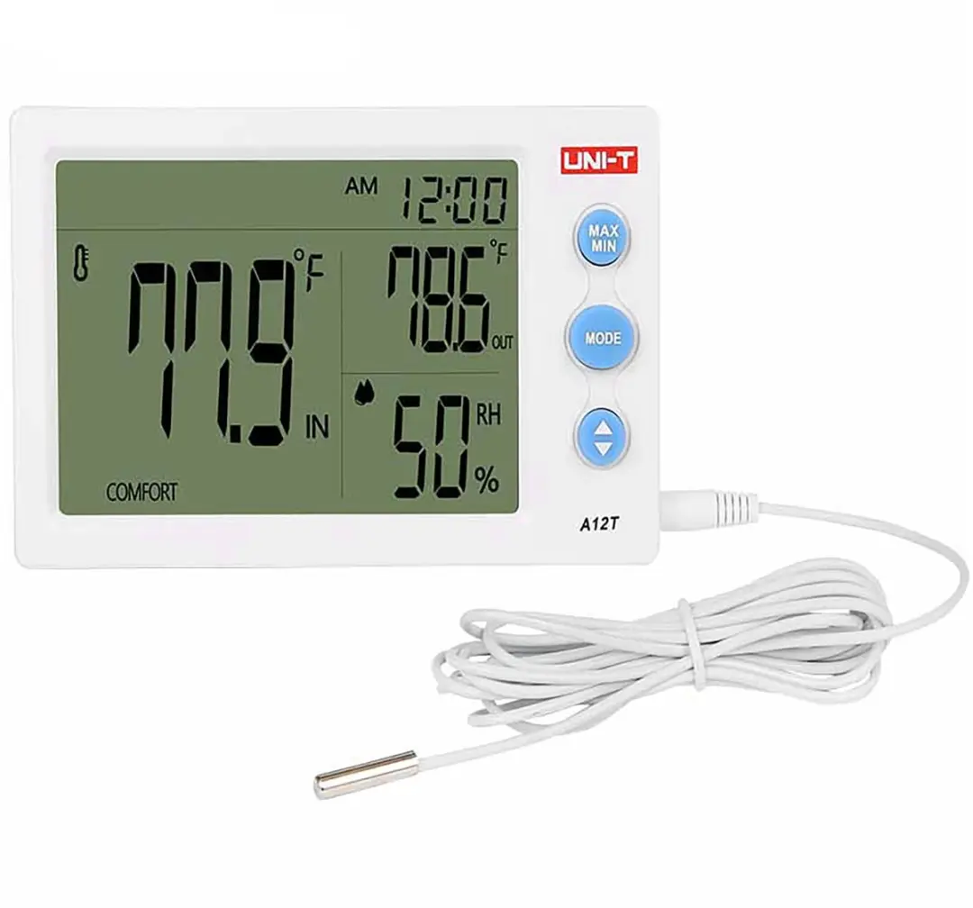 UNI-T A12T Weerstation - Temperatuur/Vochtigheid - Wit
