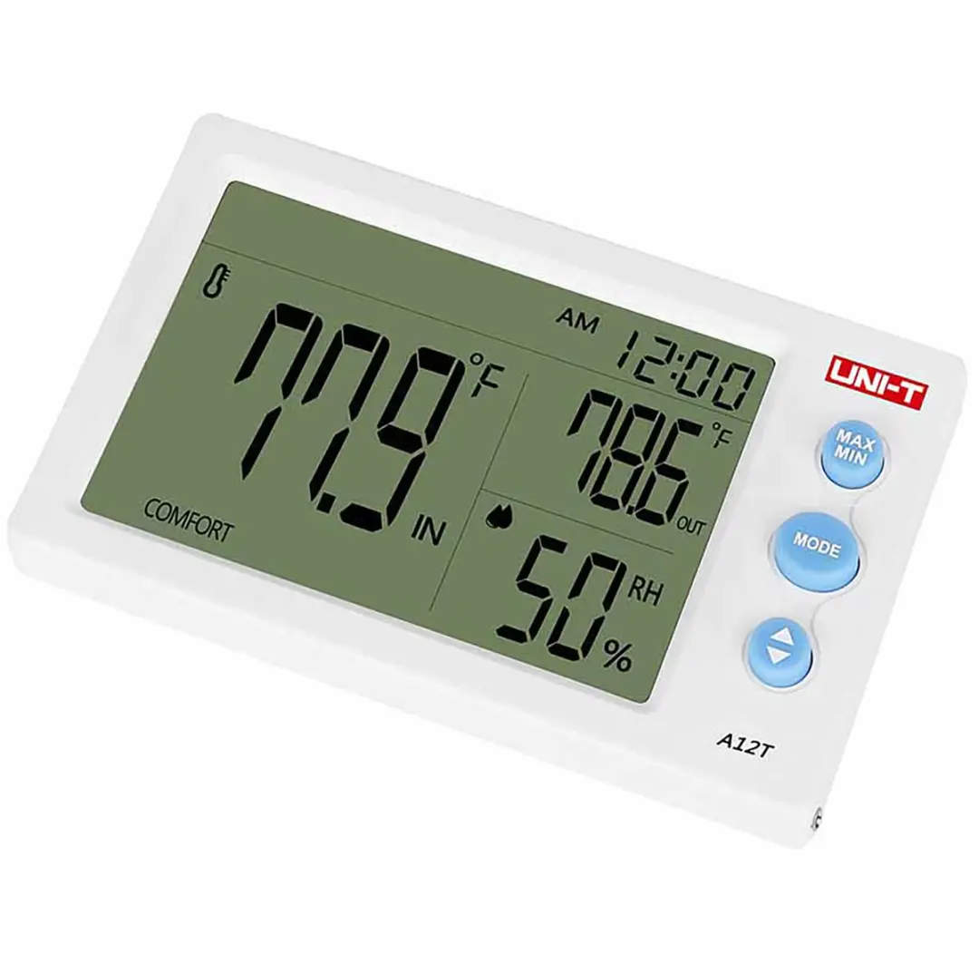 UNI-T A12T Weerstation - Temperatuur/Vochtigheid - Wit