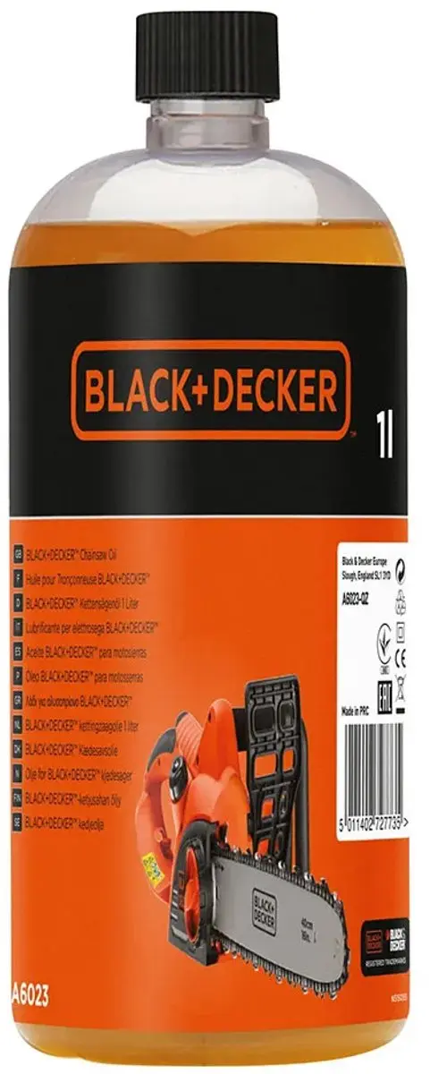 BLACK+DECKER Kettingzaagolie A6023-QZ 1L - afbeelding 2 van 3