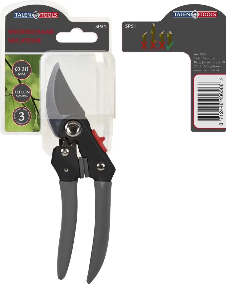 Talen Tools Snoeischaar Voorbijsnijdend 21cm - afbeelding 3 van 3