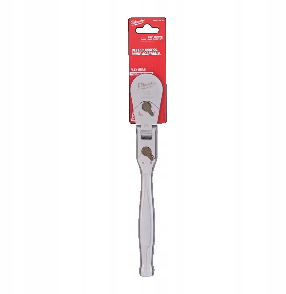 Milwaukee 1/2" Ratelsleutel met verstelbare kop