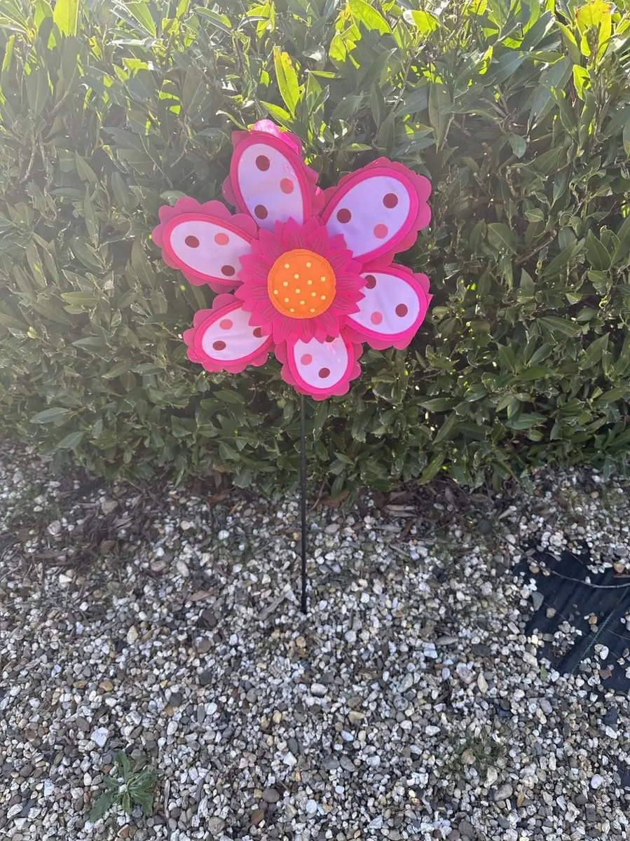 Impuls Windmolen Roze met Stipjes