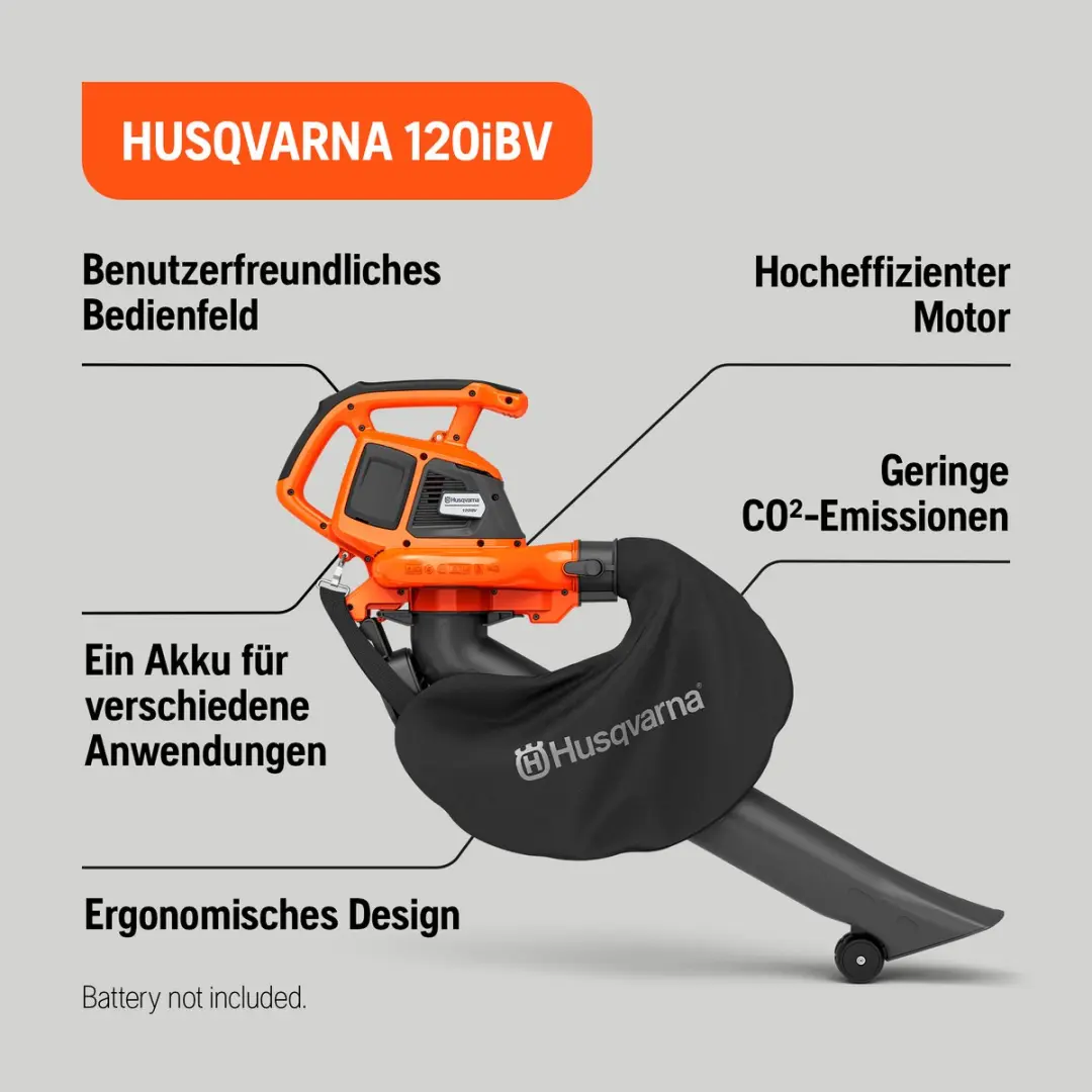 Husqvarna 120iBV Accu-Bladblazer 36V - 144W - 10 N