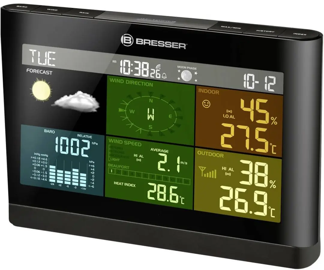 Bresser Weerstation 5-in-1 Comfort - Zwart
