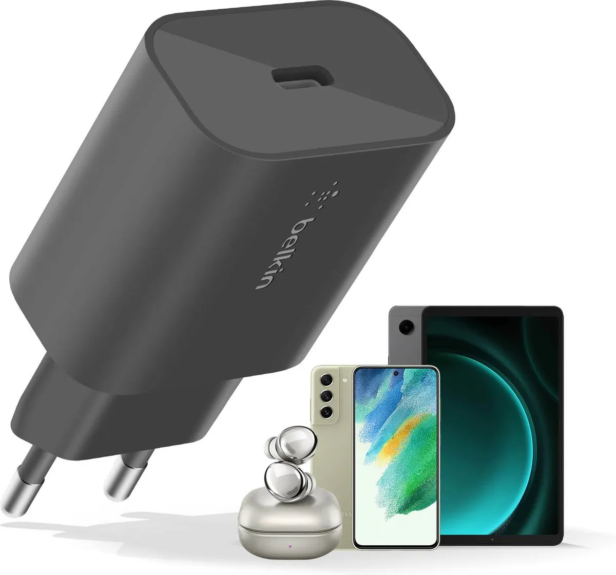 Belkin WCA004 USB-C Wandlader 25W - Zwart - afbeelding 6 van 6