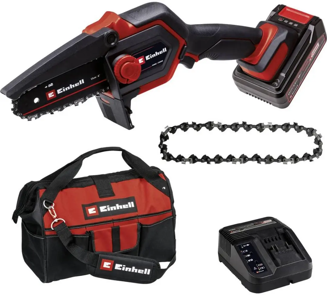 Einhell Accu Mini Kettingzaag GE-PS 18/15 Li Bag Kit