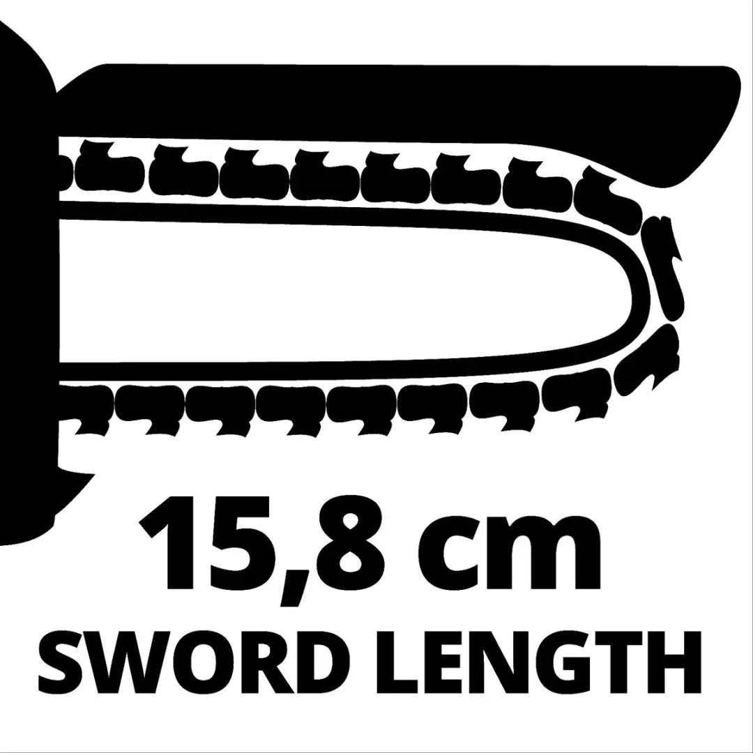 Einhell Accu Mini Kettingzaag GE-PS 18/15 Li Bag Kit - 18V - 20cm Zwaard - afbeelding 6 van 6