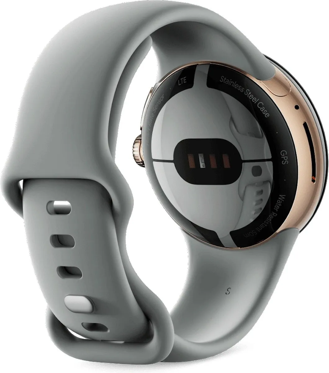 Google Pixel Watch 41mm - Rose Goud/Groen