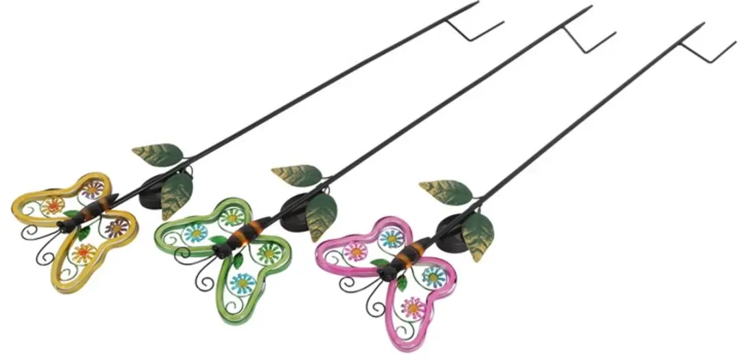 Countryfield Tuinsteker Butterfly Neon Tube - H92cm - Multicolor