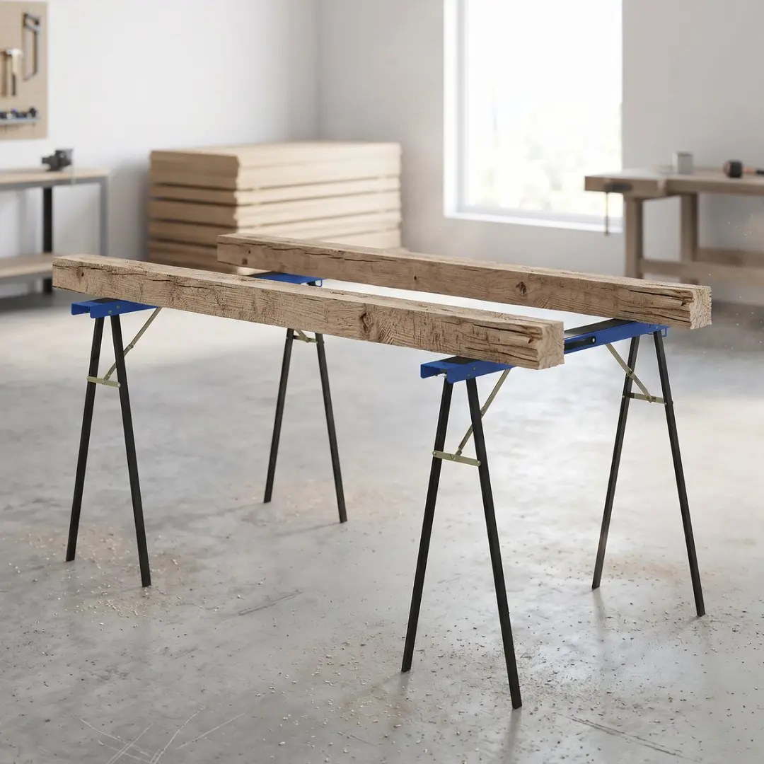 Homcom Schraag Metaal EVA 99,5x36,5x78,5cm - 350kg - Blauw/Zwart