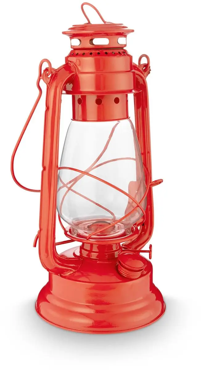 vtwonen Olielamp Metaal Rood 17x33cm