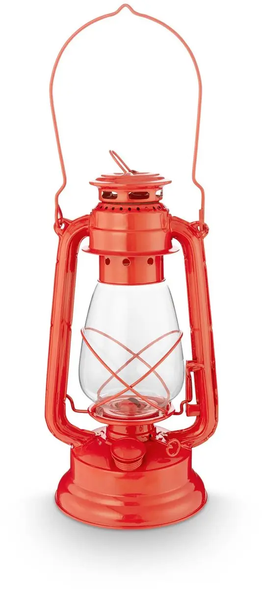 vtwonen Olielamp Metaal Rood 17x33cm
