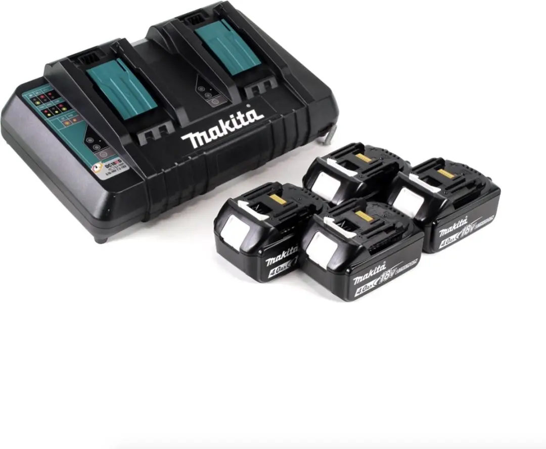 Makita DUC355PM4 Accu-kettingzaag 36V - 35cm - 4x 4.0Ah + dubbele lader