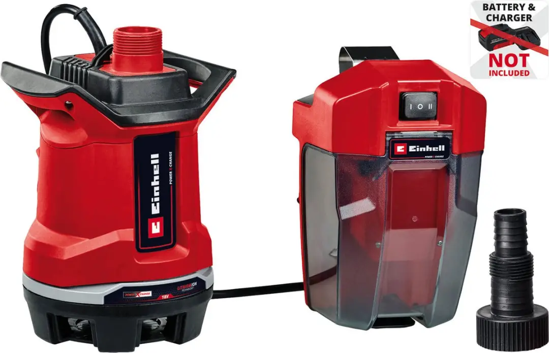 Einhell Accu Vuilwaterpomp GE-DP 18/25 Li Solo 7.500 l/u - afbeelding 6 van 6
