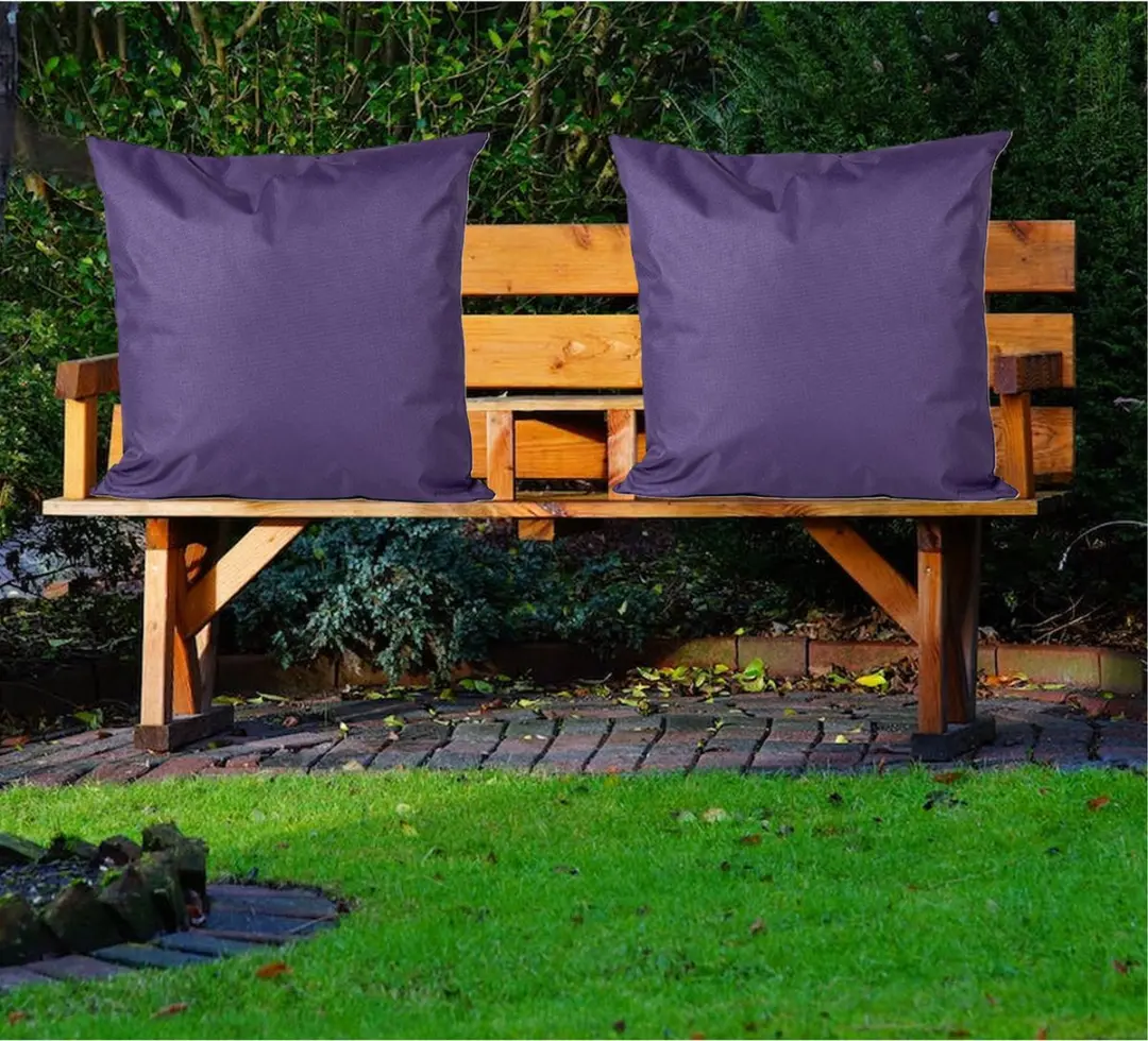 Anna's Collection Buiten Sierkussens 60x60cm - 2 Stuks - Paars