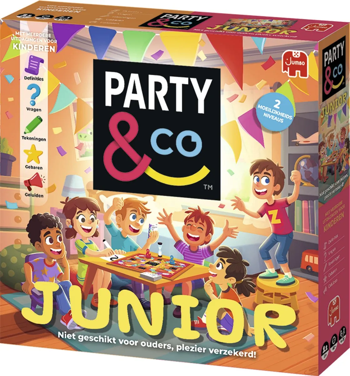 Jumbo Party & Co. Junior Bordspel - 4-20 Spelers - afbeelding 6 van 6