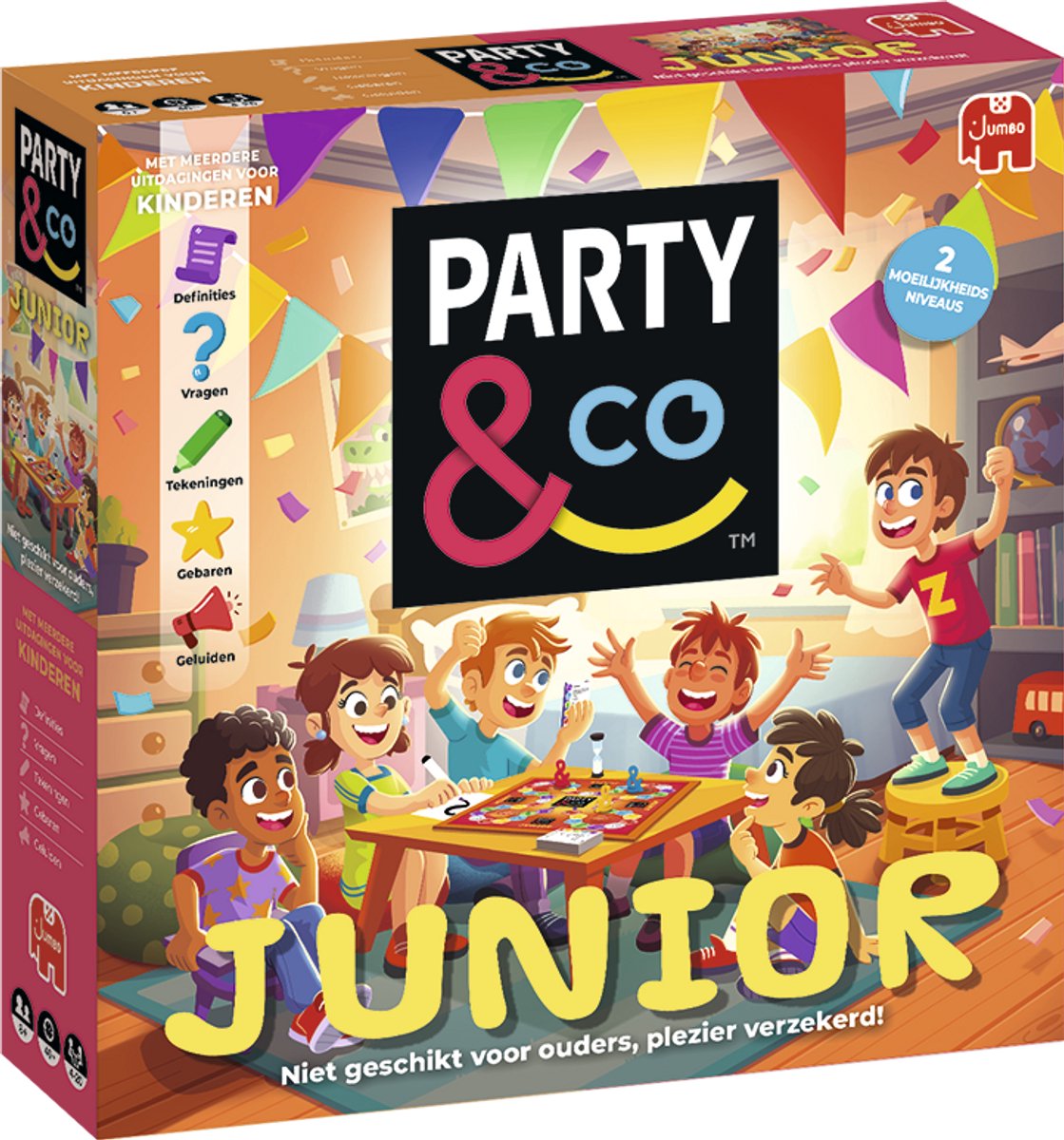 Party & Co. Junior - Bordspel voor kinderen - Vanaf 8 jaar - Actiespel - Partyspel
