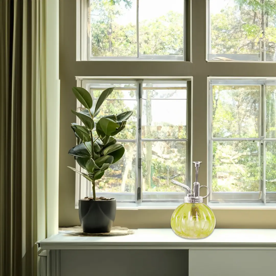 Esschert Design Plantenspuit Glas 15,5cm - Geel