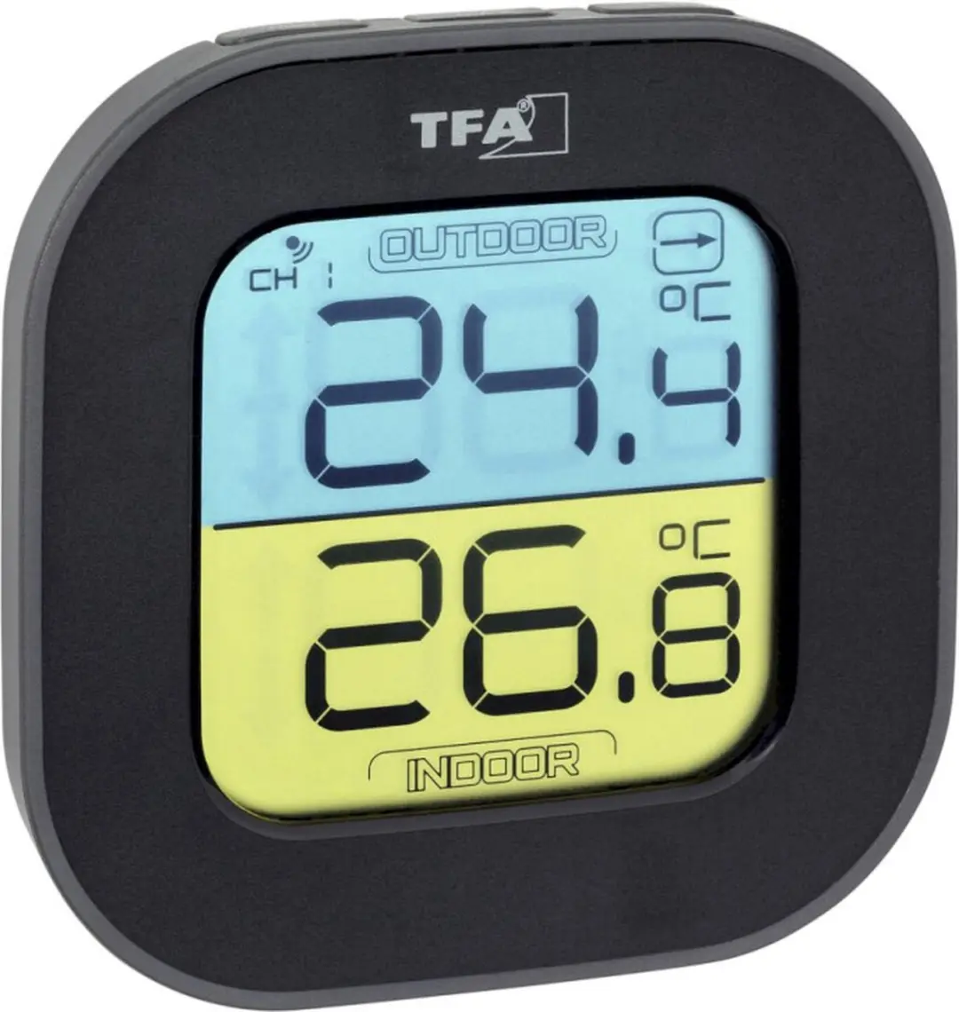 TFA Dostmann 30.3068.01 Horloge - Zwart