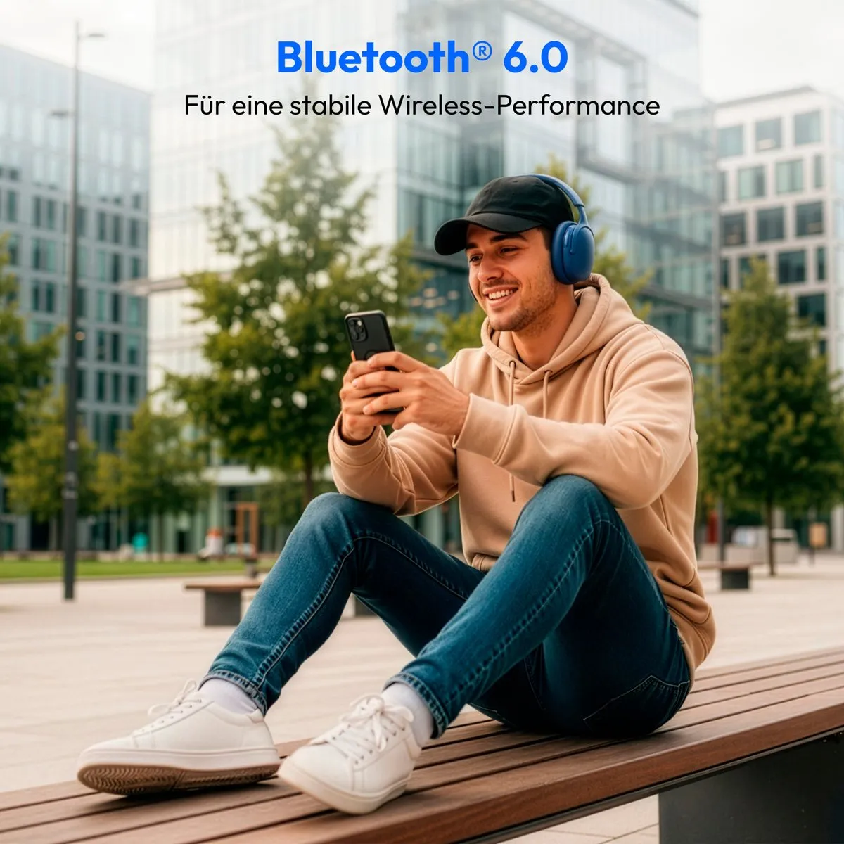 Medion HX-1 Pro Over-Ear Koptelefoon - Blauw - ANC - Bluetooth 6.0