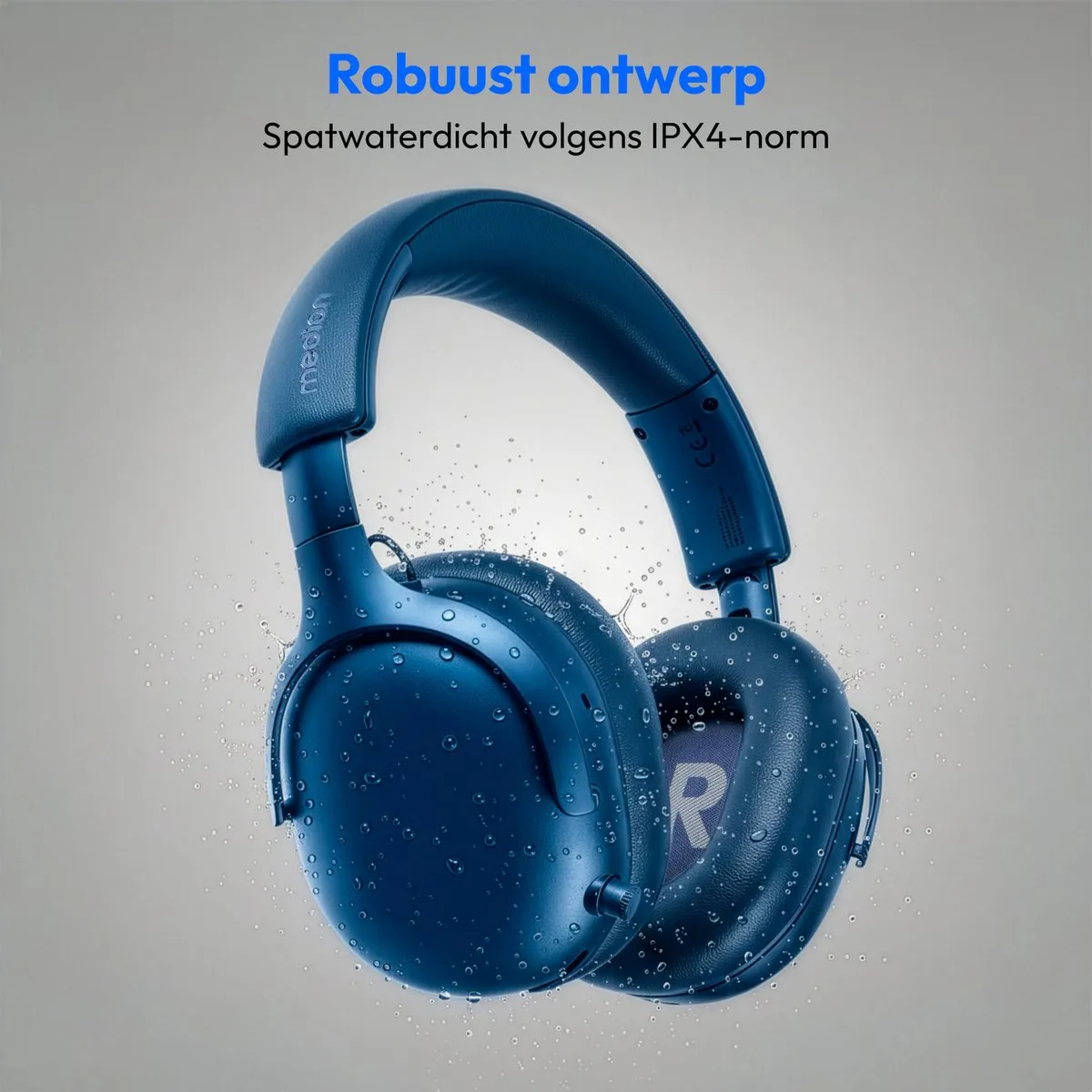 Medion HX-1 Pro Over-Ear Koptelefoon - Blauw - ANC - Bluetooth 6.0 - afbeelding 6 van 6