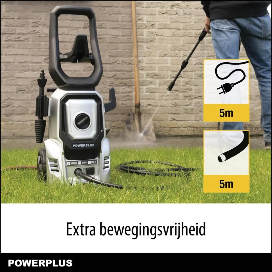 Powerplus POWXG90406 Hogedrukreiniger 1400W - 110 bar