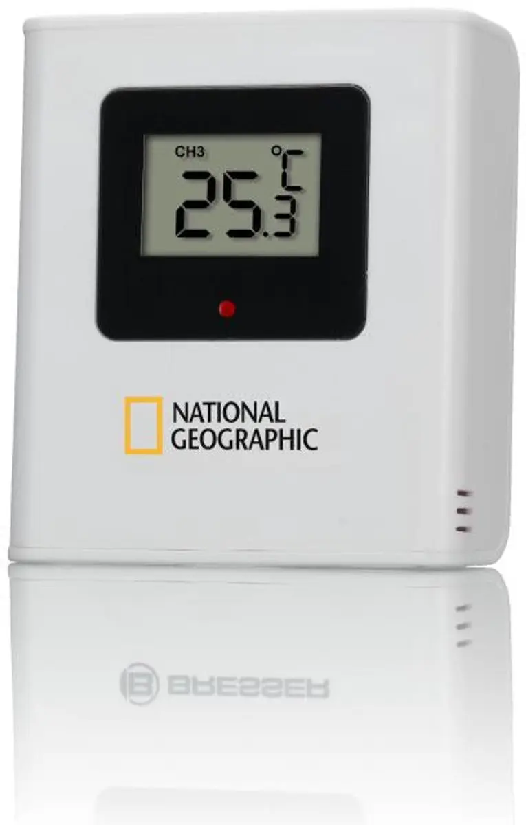 National Geographic Weerstation Transparant - Draadloos met buitensensor