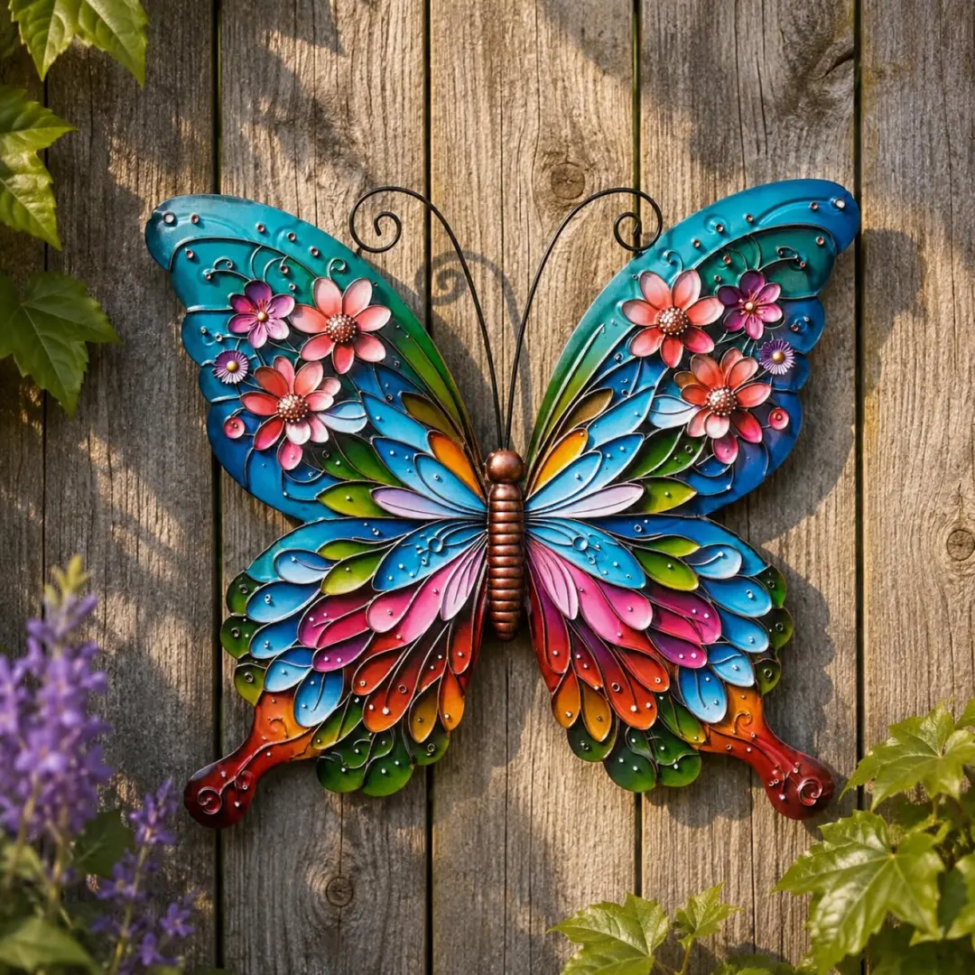 Anna's Collection Wanddecoratie Vlinder Metaal