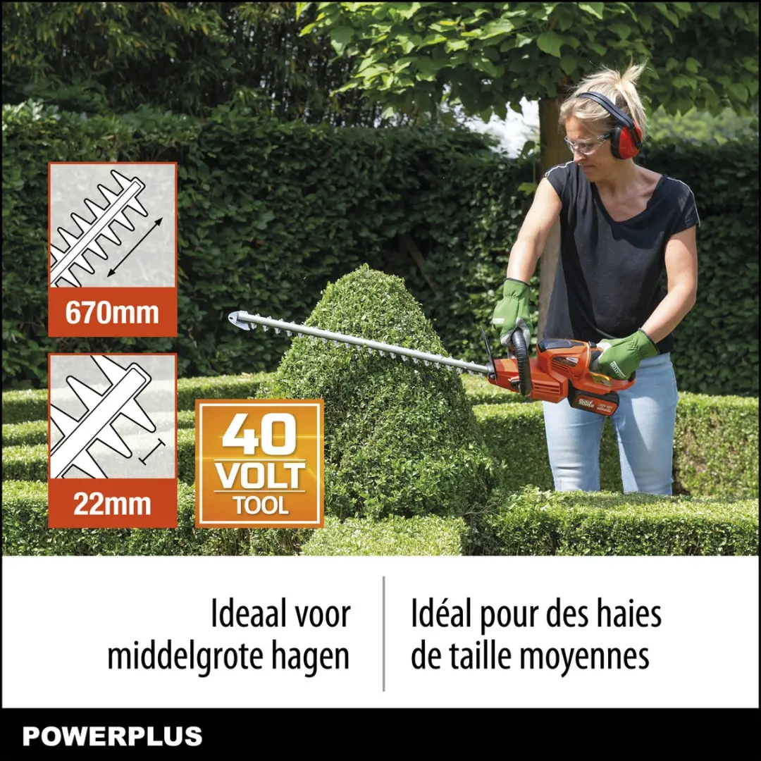 Powerplus Dual Power POWDPG7536 Accu-haagschaar 40V - 670mm - afbeelding 6 van 6