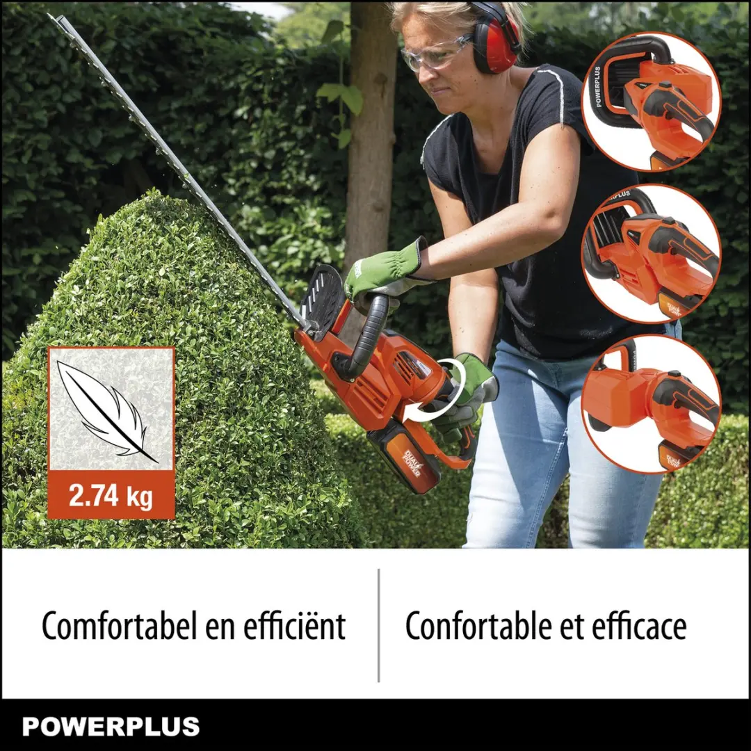 Powerplus Dual Power POWDPG7536 Accu-haagschaar 40V - 670mm