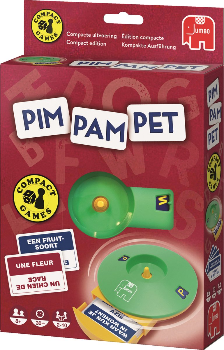 Jumbo - Pim Pam Pet Reiseditie - Compact Reisspel - spel vanaf 8 jaar