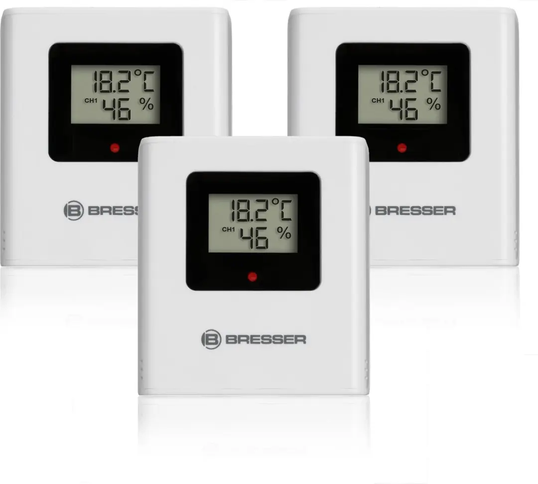 Bresser Quadro NV Thermo-/Hygrometer - Wit