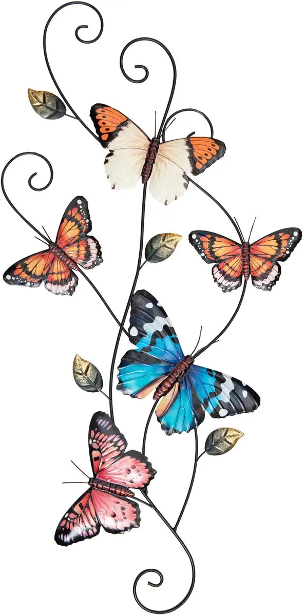 Anna's Collection Tuindecoratie Vlinders 3D - 67,5 cm - Multi