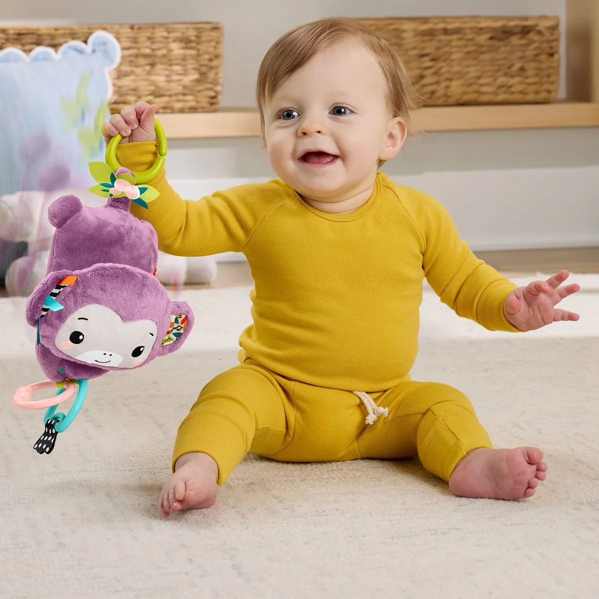 Fisher-Price Sing & Go Purple Monkey - Multicolor - afbeelding 3 van 6