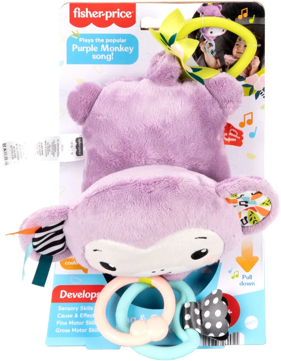 Fisher-Price Sing & Go Purple Monkey - Multicolor - afbeelding 2 van 6