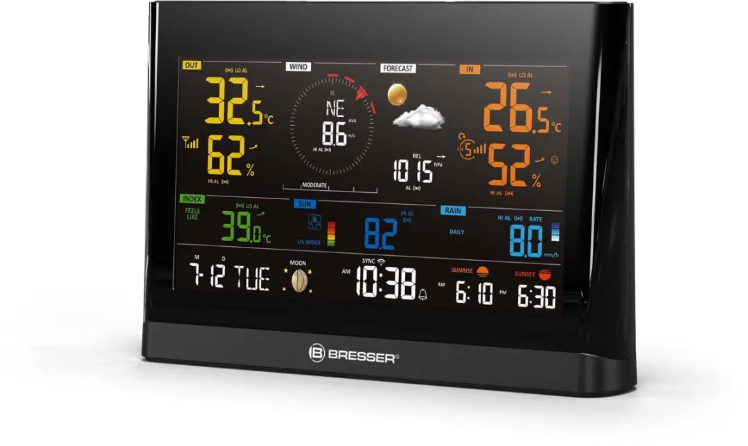 Bresser 7-in-1 Weerstation - WLAN - Zwart