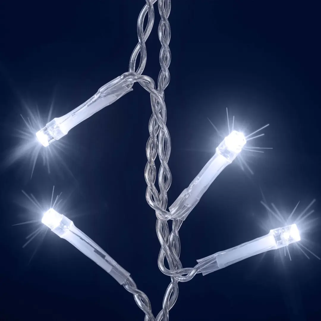 Monzana Regen Lichtketting 200 LED - 10m Koel Wit