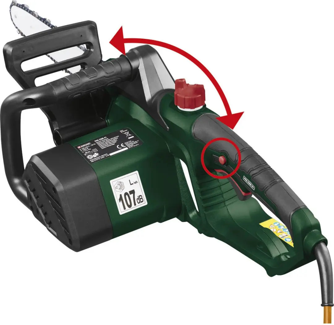 PARKSIDE Elektrische Kettingzaag 2200W - 39,5cm Zaaglengte